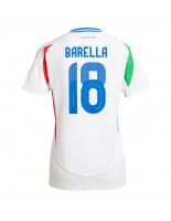 Italia Nicolo Barella #18 Bortedrakt Dame EM 2024 Korte ermer